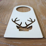 Maxbell  10pcs Door Knob Hangers Antlers Laser Cut Wood