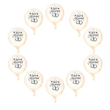 10pcs 10 Pearlised Just Married Hearts Balloons Quality Wedding Venue Decor"