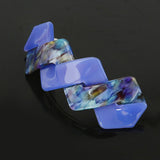 Women Girl Geometric Shape Sprung Hair Clip Barrette Hair Accessories Purple