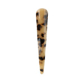 Women Hair Accessories Hand Making Leopard Print Duckbill Hair Clip Brown