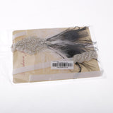 Maxbell Bridal Peacock Feather Headband 1920's Flapper Dress Hairband Headpiece