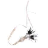 Maxbell Bridal Peacock Feather Headband 1920's Flapper Dress Hairband Headpiece