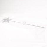 Maxbell Plastic Sequin Star Princess Wand Girls Party Birthday Magic Scepter Silver