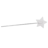 Maxbell Plastic Sequin Star Princess Wand Girls Party Birthday Magic Scepter Silver