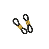 Maxbell 90pcs Rubber Ends Retainer Connector Holder for Eyeglass Chain DIY Findings