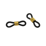 Maxbell 90pcs Rubber Ends Retainer Connector Holder for Eyeglass Chain DIY Findings