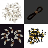 Maxbell 90pcs Rubber Ends Retainer Connector Holder for Eyeglass Chain DIY Findings