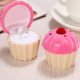 Maxbell Lovely Pink Cupcake Jewelry Gift Box Earring Necklace Ring Container Storage