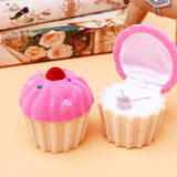 Maxbell Lovely Pink Cupcake Jewelry Gift Box Earring Necklace Ring Container Storage