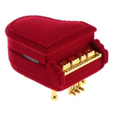 Maxbell Fashion Velvet Piano Ring Earring Jewelry Container Festival Xmas Gift Box