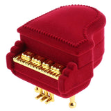 Maxbell Fashion Velvet Piano Ring Earring Jewelry Container Festival Xmas Gift Box