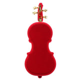 Maxbell Violin Jewelry Box Ring Earring Necklace Xmas Festival Storage Gift Cases