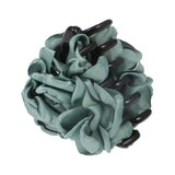 Fashion Fabric Rose Flower Large Hair Clamp Claw Clip Accessories Gift-Blue Green