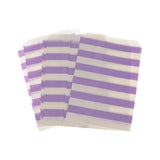 12x Purple Stripe Wedding Luncheon Napkins Serviettes Tableware Party Supply