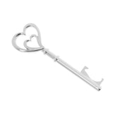 Maxbell Double Hearts Key Pattern Beer Pop Can Opener Wedding Party Accessory