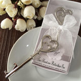 Maxbell Double Hearts Key Pattern Beer Pop Can Opener Wedding Party Accessory