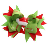 Maxbell Xmas Hat Boutique Bow Ribbon Hair Bow Clips for Women Toddlers Kids Baby Girls