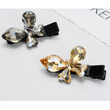 South Korean Fashion Medium Butterfly Knot Hair Clips Hairpins Champagne