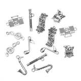 Maxbell Pack of 14 Vintage Musical Instrument Charms Pendants DIY Jewelry Making Craft