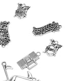 Maxbell Pack of 14 Vintage Musical Instrument Charms Pendants DIY Jewelry Making Craft