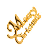 Maxbell Women Jewelry Party Merry Christmas Letter Clothing Accessories Brooch Pins