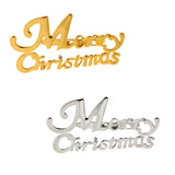 Maxbell Women Jewelry Party Merry Christmas Letter Clothing Accessories Brooch Pins