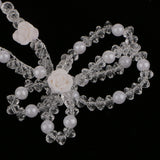 Maxbell Wedding Bridal Crystal Pearl Flower Hair Clip Headpiece Hair Accessories