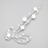 Maxbell Wedding Bridal Crystal Pearl Flower Hair Clip Headpiece Hair Accessories