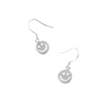 Maxbell Women Jewelry Alloy Silver Smiling Expression Hollow Smile Ear Hook Earrings