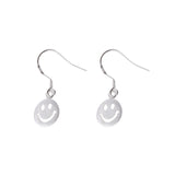 Maxbell Women Jewelry Alloy Silver Smiling Expression Hollow Smile Ear Hook Earrings