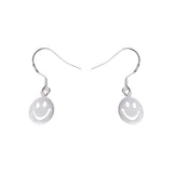 Maxbell Women Jewelry Alloy Silver Smiling Expression Hollow Smile Ear Hook Earrings