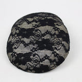 Sinamay Hat Base Saucer for Fascinators Craft Use Lace Flower Cap Black