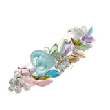 Crystal Rhinestone Hair Clip Flower Barrette Clamp Hairpin Multicolor