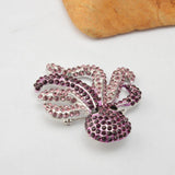 Maxbell Vintage Octopus Women Cute Animal Broches Purple Crystal Rhinestone Brooch Pin