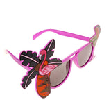 Flamingo Cocktail Hawaiian Sunglasses Fancy Dress Tropical Glasses Rose