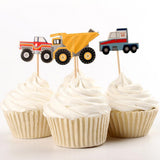 Maxbell 24pcs Stylish Wedding Birthday Baking Supply Car Model Cake Decor Inserted Card