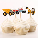 Maxbell 24pcs Stylish Wedding Birthday Baking Supply Car Model Cake Decor Inserted Card