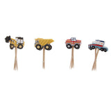 Maxbell 24pcs Stylish Wedding Birthday Baking Supply Car Model Cake Decor Inserted Card