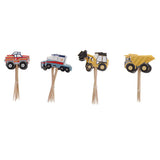 Maxbell 24pcs Stylish Wedding Birthday Baking Supply Car Model Cake Decor Inserted Card