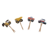 Maxbell 24pcs Stylish Wedding Birthday Baking Supply Car Model Cake Decor Inserted Card