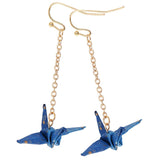 Maxbell Women Jewelry Stud Earings Papercranes Clasp Ear Hook Drop Dangle Earrings