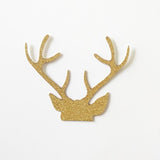 20x Glitter Antlers Paper Merry Christmas Cake Topper Xmas Party Decoration