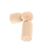 Maxbell Set of 5Pcs Wooden Peg Dolls People Peg Dolls Wooden Family DIY Crafts Cake Topper