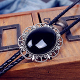 Maxbell Classic Rhinestone Bolo Tie Shirt PoirotTie Korean Suit Gentleman Bow Ties for Party