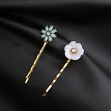 Maxbell 3pcs Girl Jewelry Fresh Multicolor Flower Pendant Hair Clip Barrette Hairpin