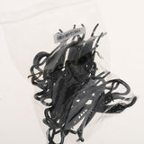 Phenovo Plastic Blank Fish Hair Clip Base Barrette Hair Jewelry Making Black