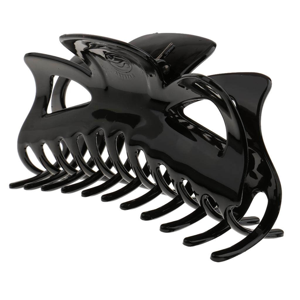 Resin Large Hair Clamp X Claw Resin Clip Women Girl Hair Accessory Black