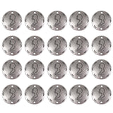 Maxbell 20Pcs Jewelry DIY Accessories Twelve Constellations Gemini Round Pendants