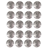 Maxbell 20Pcs Jewelry DIY Accessories Twelve Constellations Gemini Round Pendants