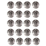 Maxbell 20Pcs Jewelry DIY Accessories Twelve Constellations Aquarius Round Pendants